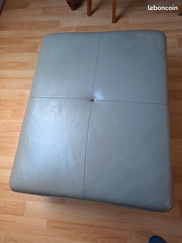 Pouf cuir pour salon (image 2)
