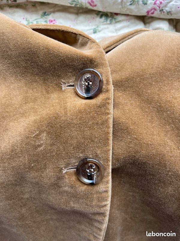 Blazer Zara En Velours Avec Imprimé - Taille 8 - Occasion Très Bon état - Veste Femme Tendance