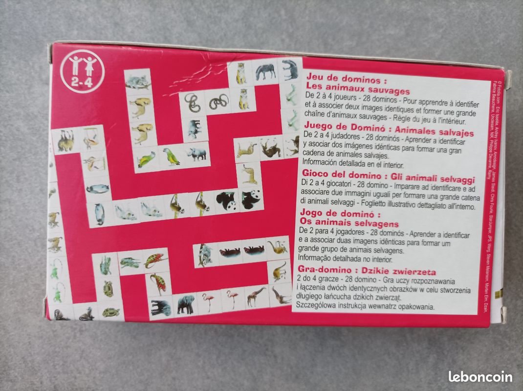 Jeu de dominos les Animaux sauvages (image 2)