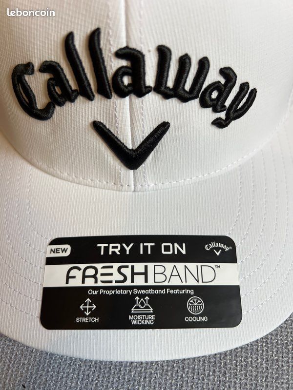 Casquette Baseball Callaway Tour A-Flex – Rouge Et Blanc – Taille L/XL – Homme – Stretch