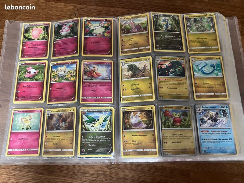 Lot 350 cartes Pokémon dans classeur (image 8)