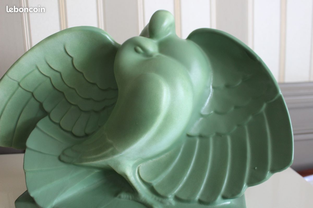 Lejan - Pigeons céramique -art déco 1930 (image 17)