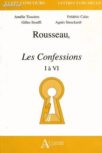 Clefs concours - Les Confessions I à VI de Rousseau (image 1)