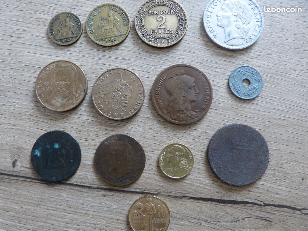 Lot anciennes pièces françaises en franc (image 10)