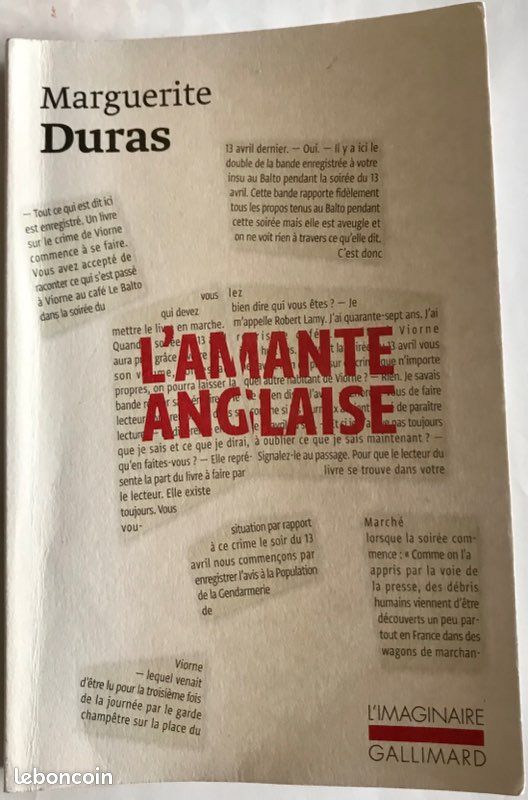L’amante anglaise - Marguerite Duras - L’Imaginaire Gallimard (image 1)