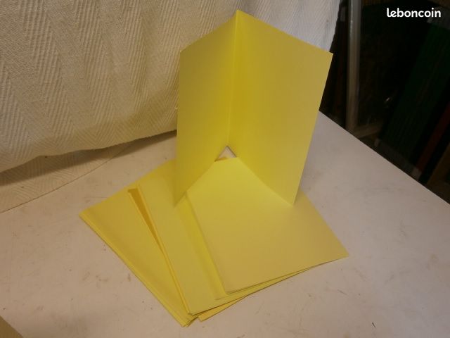 25 Chemises cartonnées jaune de classement pour bureaux (image 2)