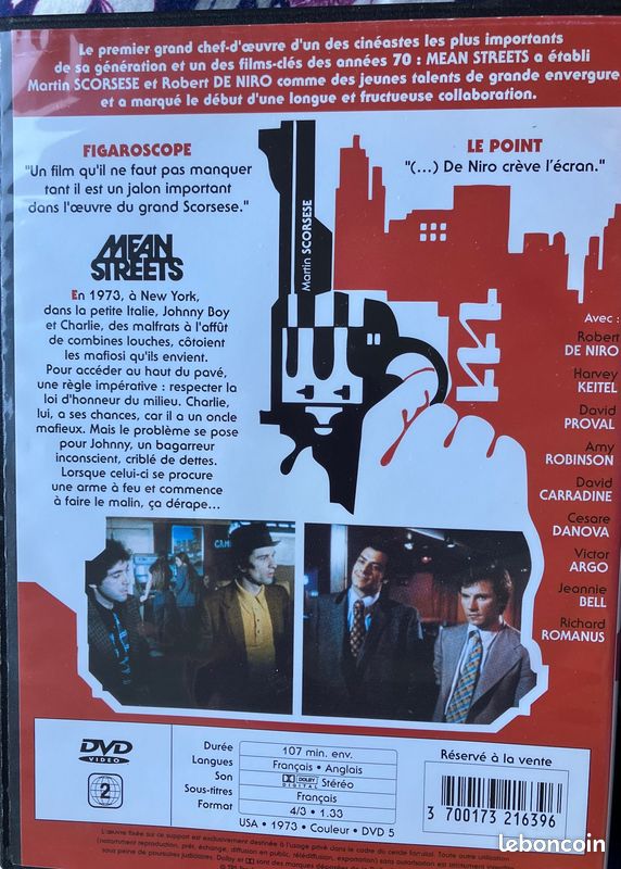 DVD Mean Streets de Scorsese (image 2)