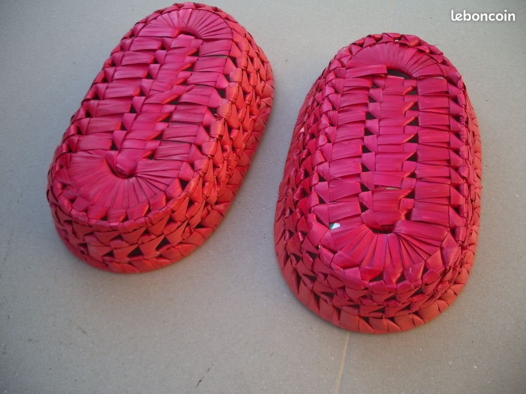 2 petites panieres tressees colorees (image 2)