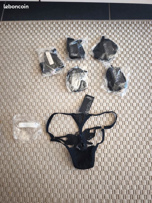 Lot de 5 String magnifique brodés taille S Neuf (image 1)