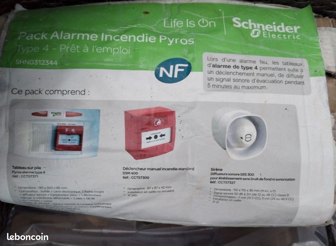 Vds pack alarme incendie + thermostat le tout neuf (image 1)