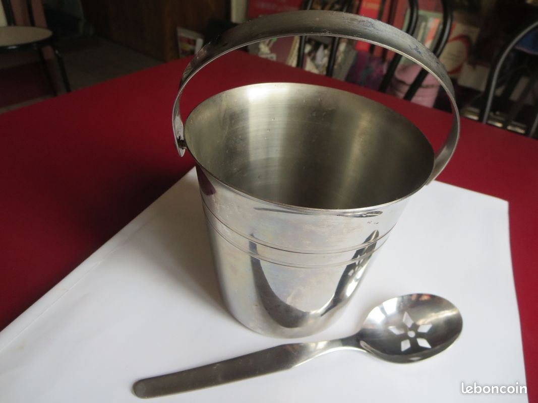 SEAU A GLACONS En Inox Et Scoubidou EUR 7,00 - FR