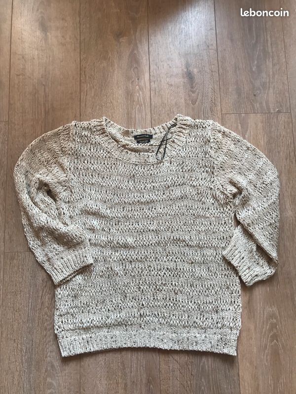 Pull doré Massimo Dutti taille 38 (M) (image 1)