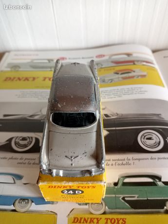 Dinky Toys France – Plymouth Belvedere 1951, Réf 24D, échelle 1:43 (Boîte AAA, Vert Malachite)