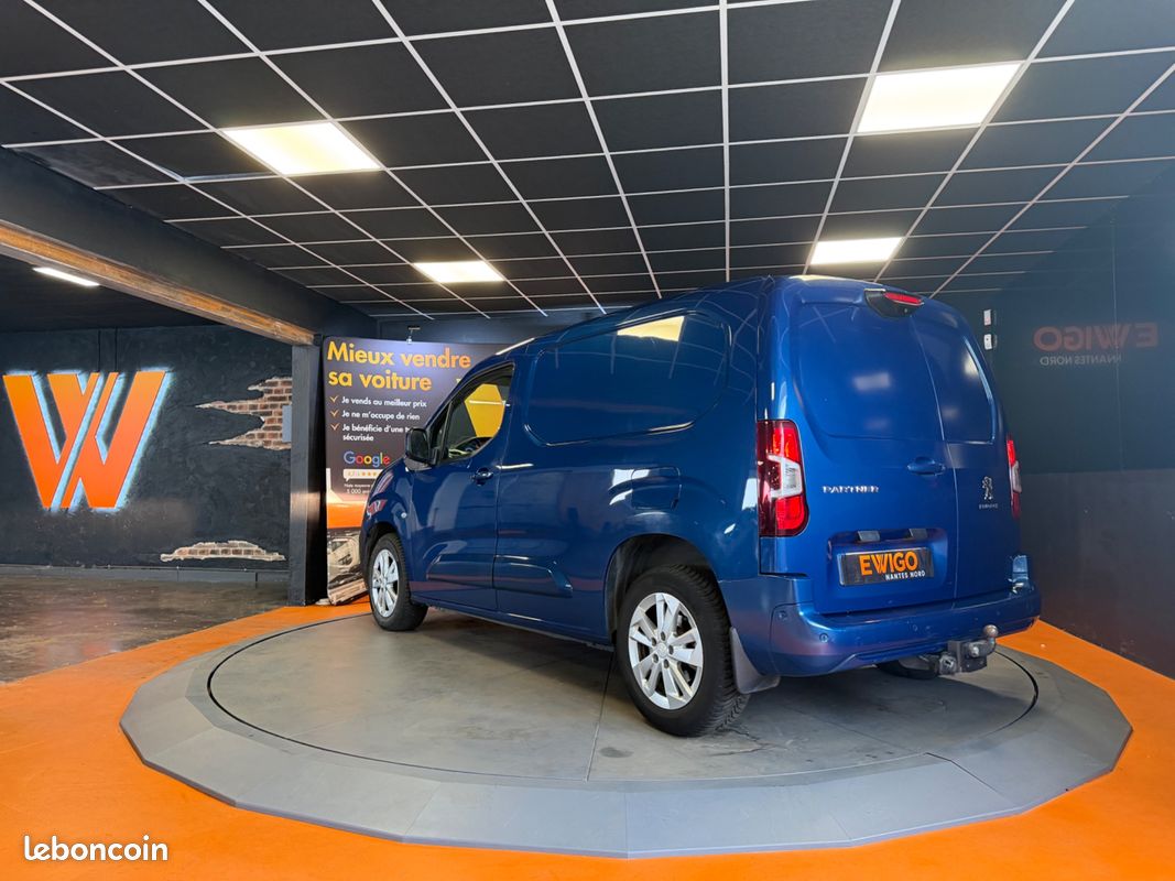 Peugeot partner vu fourgon 1.5 bluehdi 130 1000kg l1 m 10409 ht / attelage / caméra de recul (image 2)