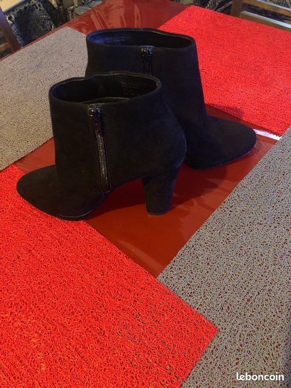 Bottines noir cuir (image 2)