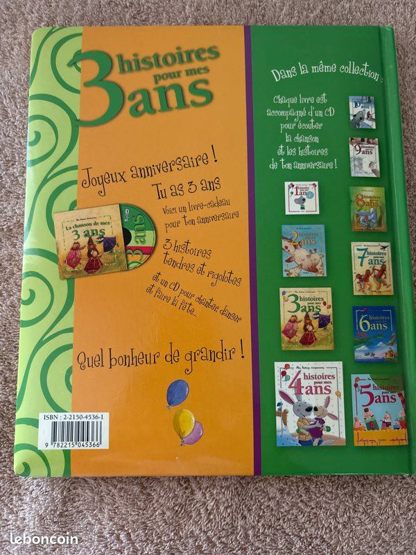 Livre trois histoires pour mes trois ans (image 2)