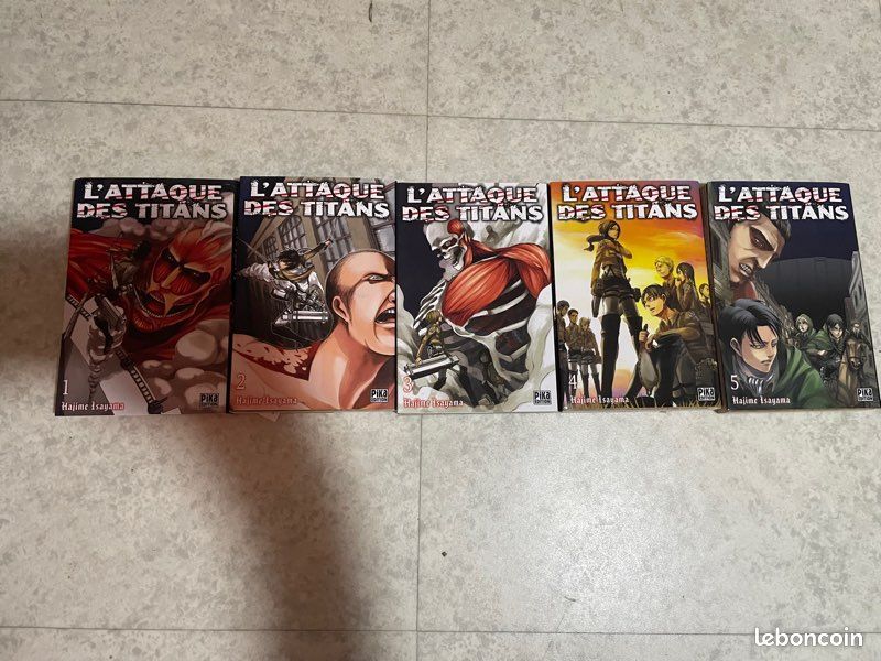 Manga l’attaque des titans tome 1 à 5 - DVD - Films