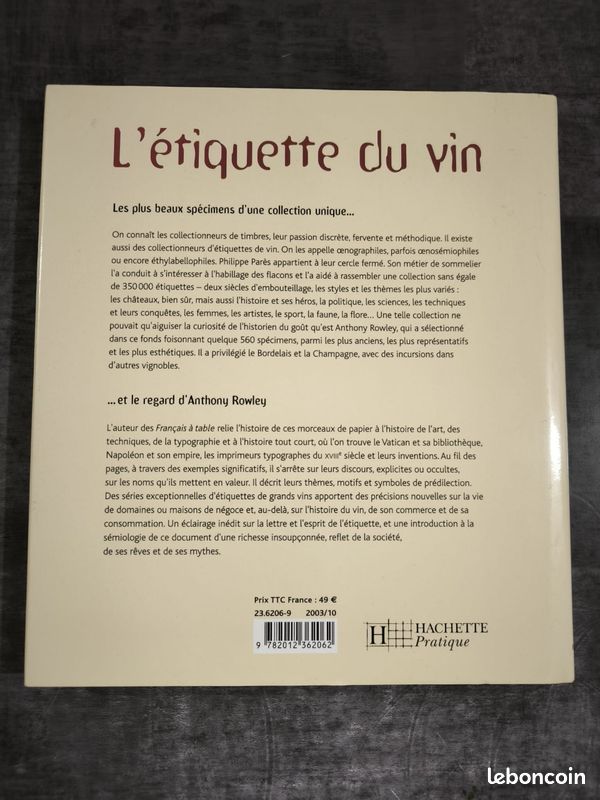 Livre "l'Etiquette du Vin" (image 2)