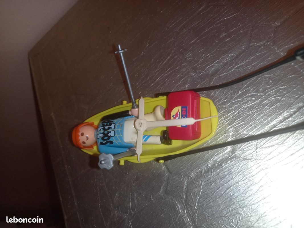 Playmobil explorateur dinosaure EX DI civière aventure glacier vintage isa13 (image 2)