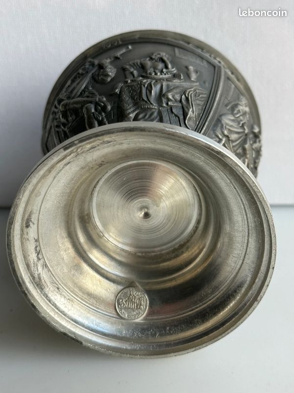 Paire de bougeoir en étain WMF identique (image 7)