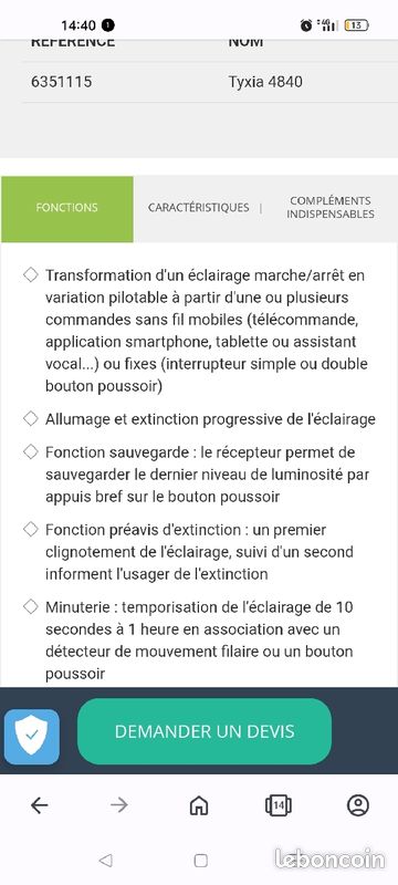 Récepteur radio pour variation d'éclairage + minuterie (image 5)