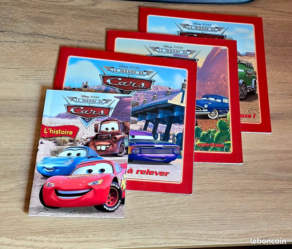 4 livres Cars Disney Pixars (image 1)