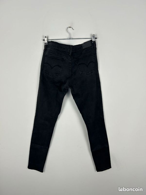 Jean Slim Femme LUXXURY Noir - Taille FR 40 - Coupe Skinny - Marque LA