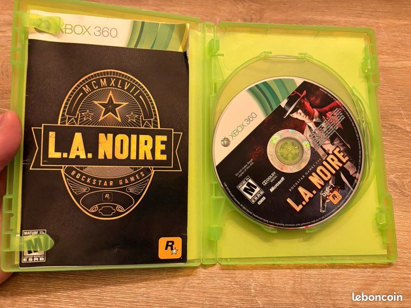 Jeu L.A. Noire COMPLET - Version FR Pour Xbox 360 - En Très Bon état