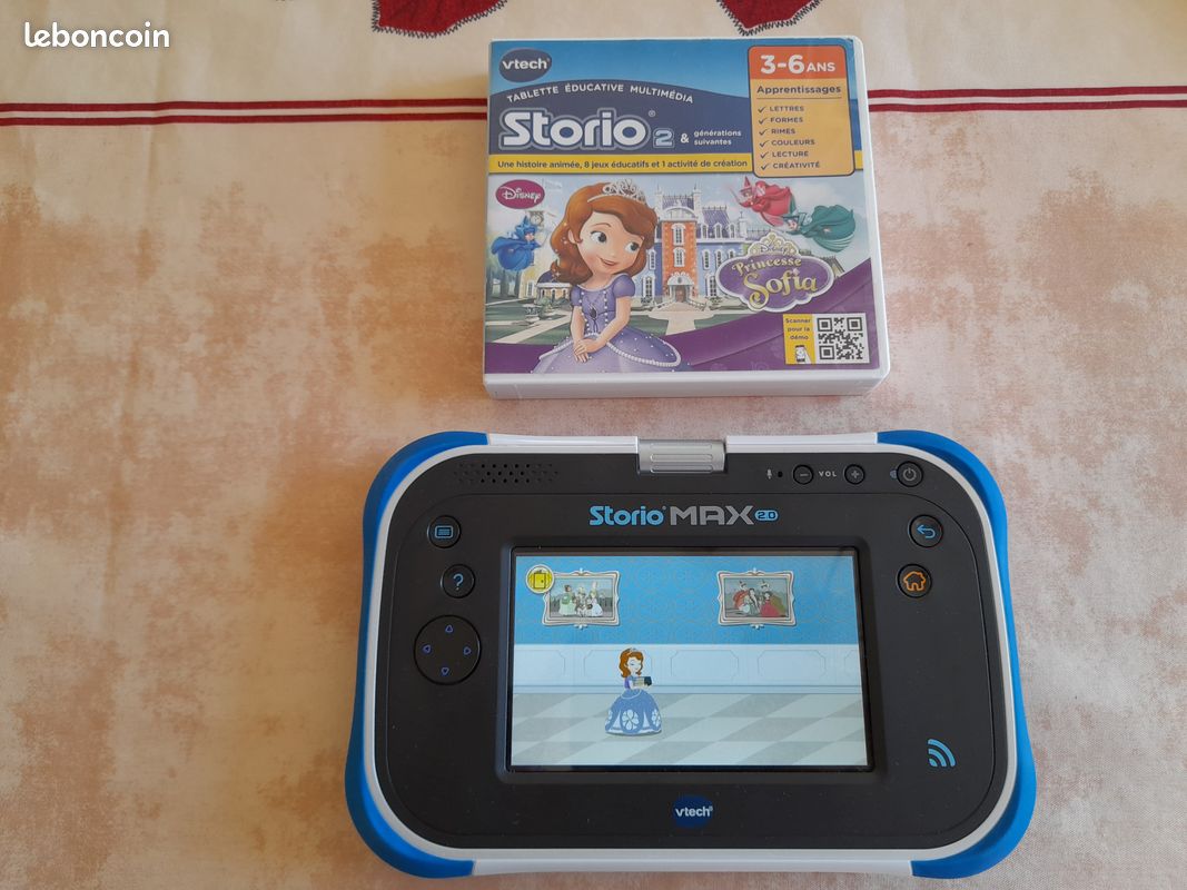 VTech HD Storio - Cartouche Princesse Sofia - 1 Histoire Animée, 8 Jeux Éducatifs Et Activité Créative Dès 3 Ans
