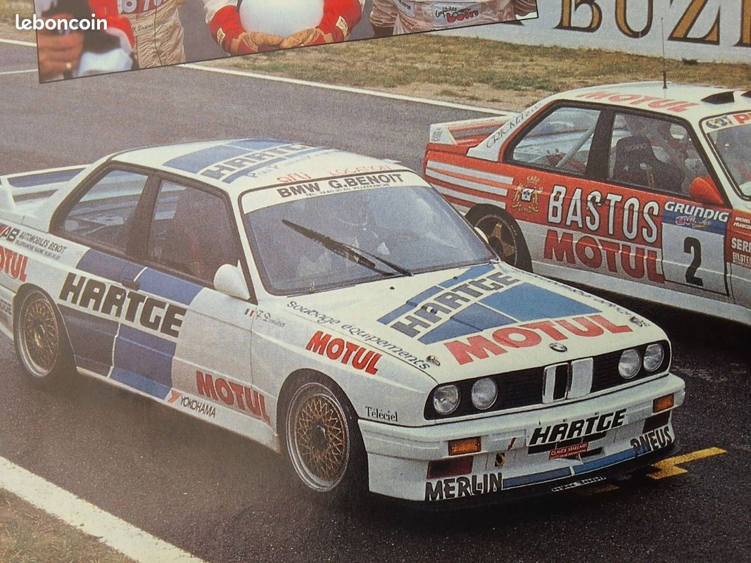 Essais d'époque de 1991 BMW M3 Francis Dosières, François Chatriot, Michel Perin, Jean-Pierre Malcher, Lucien Guitteny....Garage Benoît, Hartge, (image 1)