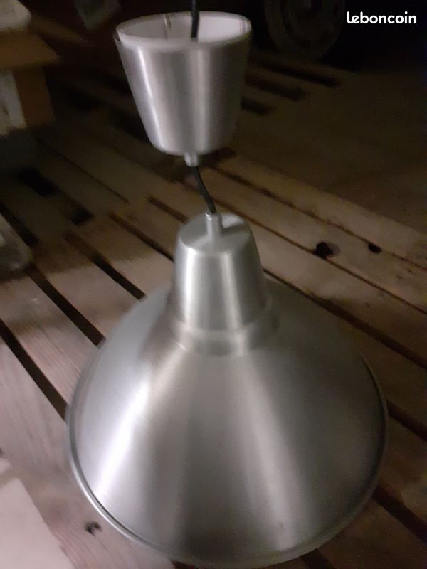 Lampe type atelier inox (image 3)