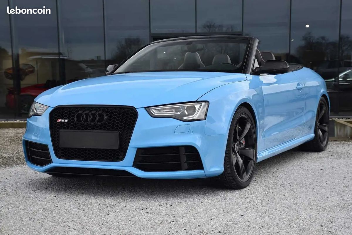 Audi RS5 Cabriolet V8 4.2 450ch Audi Exclusive / Bleu Cepheus Lamborghini / Carbone Int. / B&O (image 1)