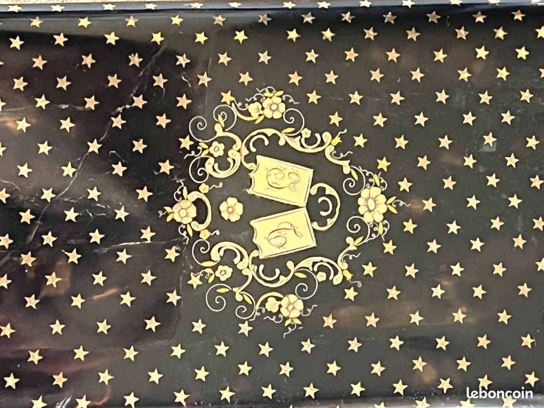 Étui cigares anciens écaille époque XIX (image 2)