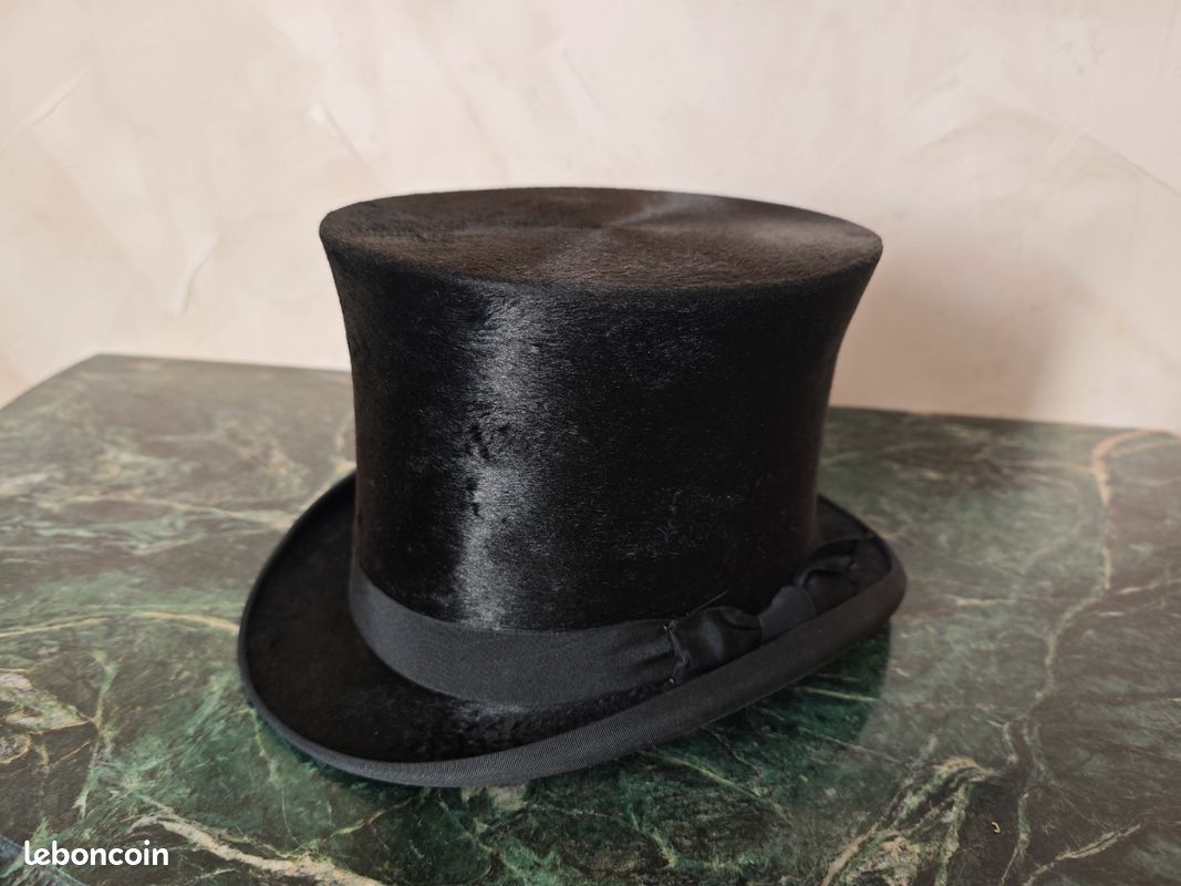 haut de forme 1900 noir ou gris