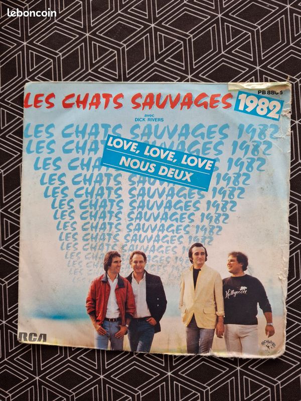 45 tours les chats sauvages (image 1)
