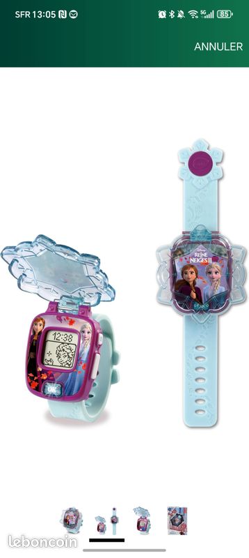 Montre Bracelet Reine Des Neiges Anna Elsa - Neuf Avec étiquettes, Fille, Rose Et Argent