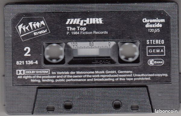 K7 audio The Cure - The Top [excellent état bande magnétique et livret] (image 3)