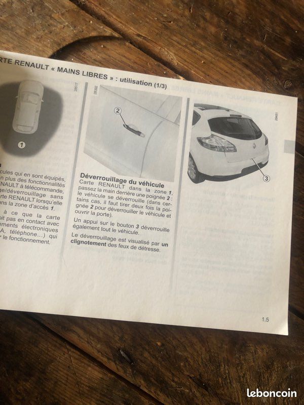 Notice D'utilisation Et D'entretien Renault Mégane 2015-2016 - Référence Nu1163-1 - Occasion