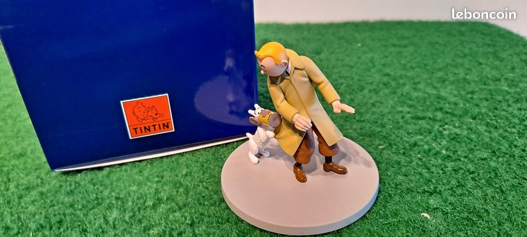 COFFRET FIGURINE SCENE TINTIN 2006 MOULINSART NEUF EN BOITE