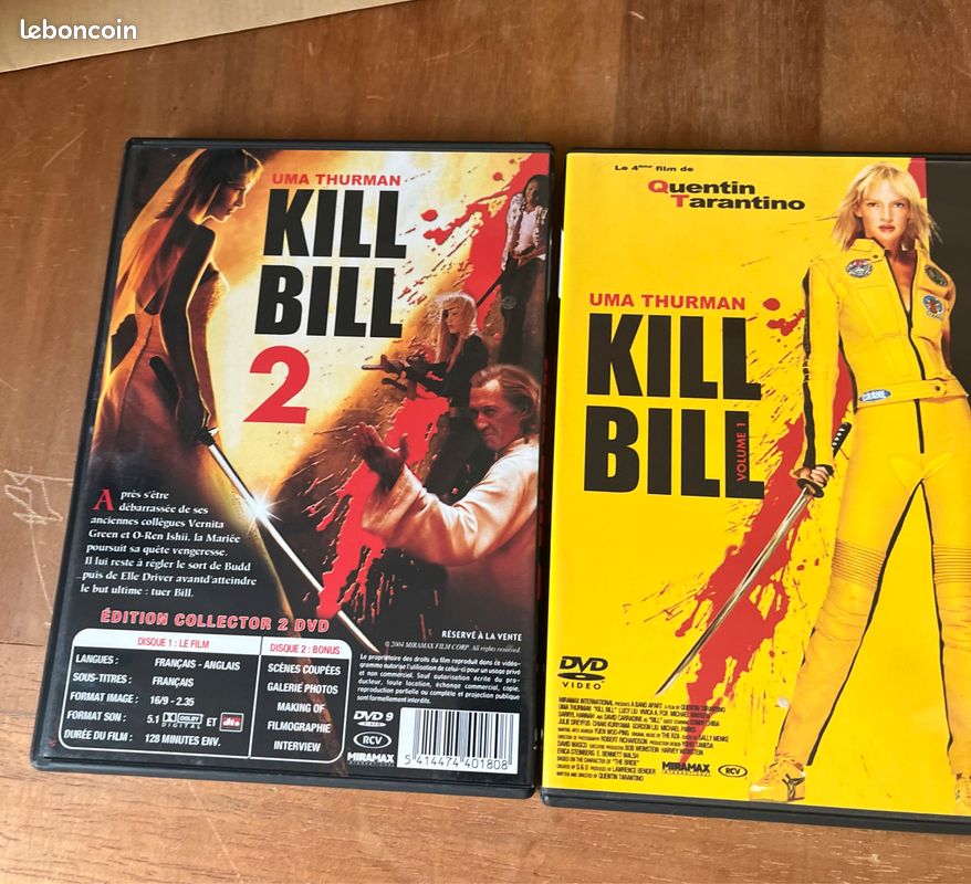 Kill bill 1 et 2 dvd DVD Films