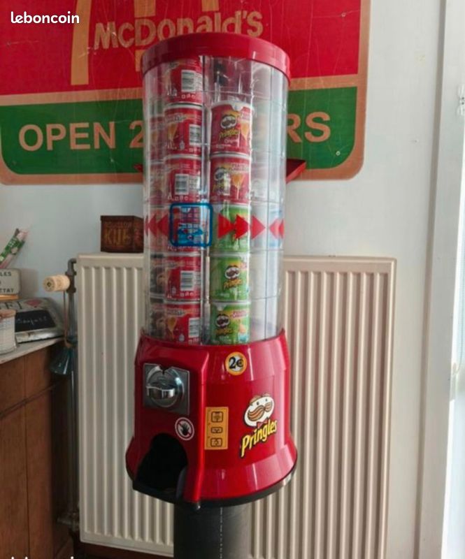 Distributeur de Pringles professionnel 145 cm vintage USA (image 7)