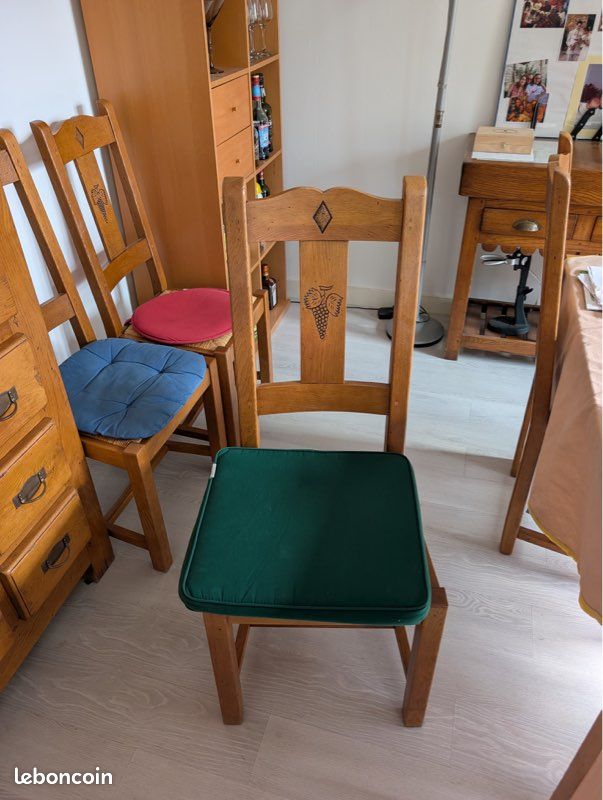 Table et chaises en bois massif - Salle à manger (image 2)