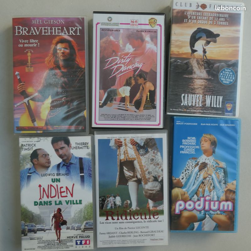 lot de 2 cassettes vidéo TDK E-HG30 état neuf