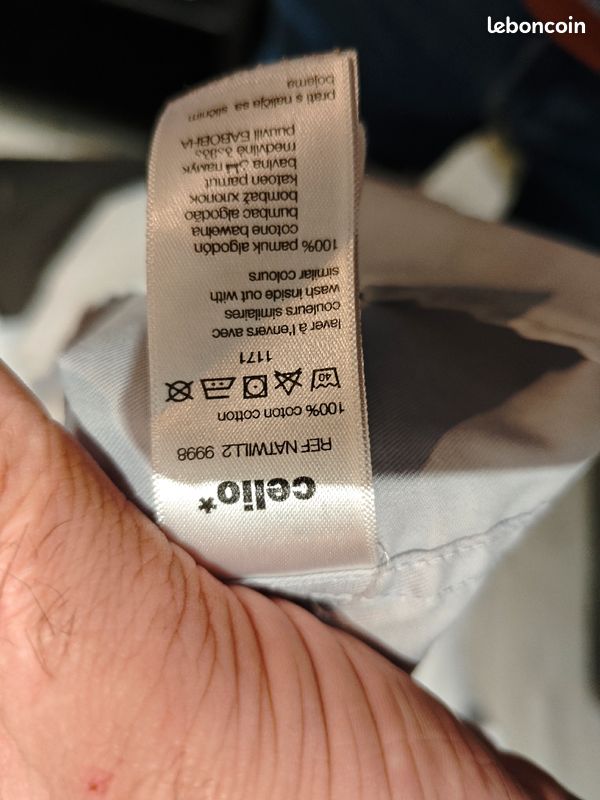 Chemise Celio bleue Ciel taille XL (image 4)