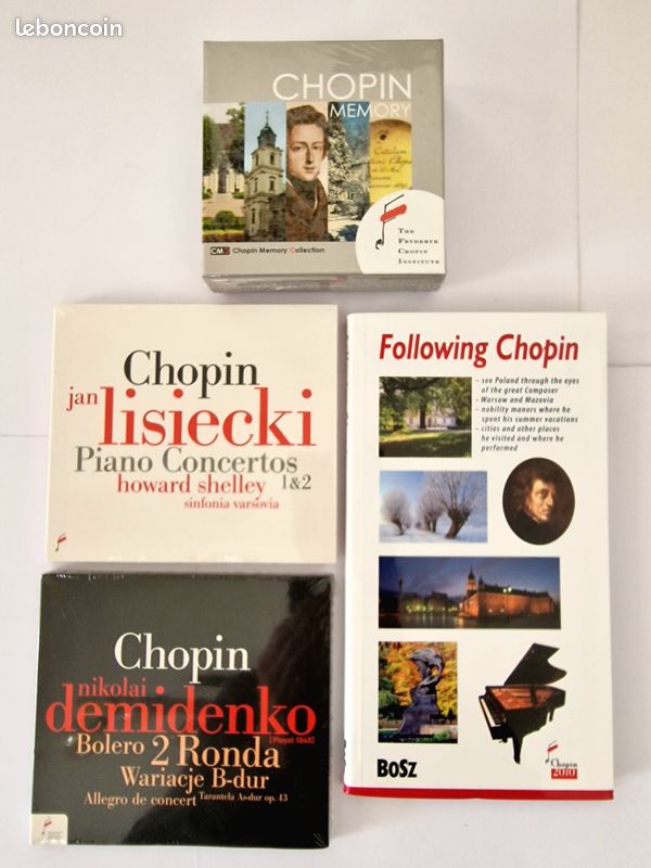 CHOPIN 2 albums cd + 1 livre + 1 jeu neufs emballés (image 1)