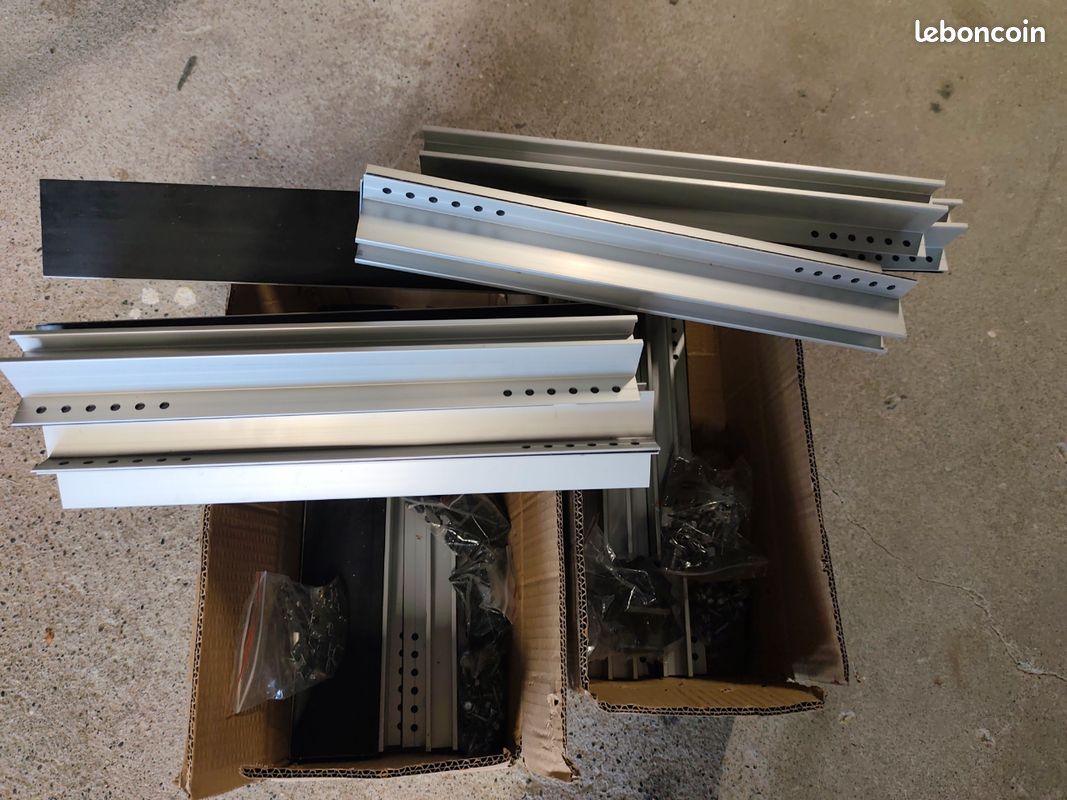 Fixation rails pour bac acier photovoltaïque pour 4 panneaux solaires (image 3)