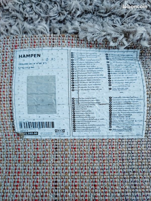 VINDEBÄK tapis, poils hauts, beige clair, 133x195 cm
Tapis, poils hauts, beige clair, 133x195 cm (image 11)