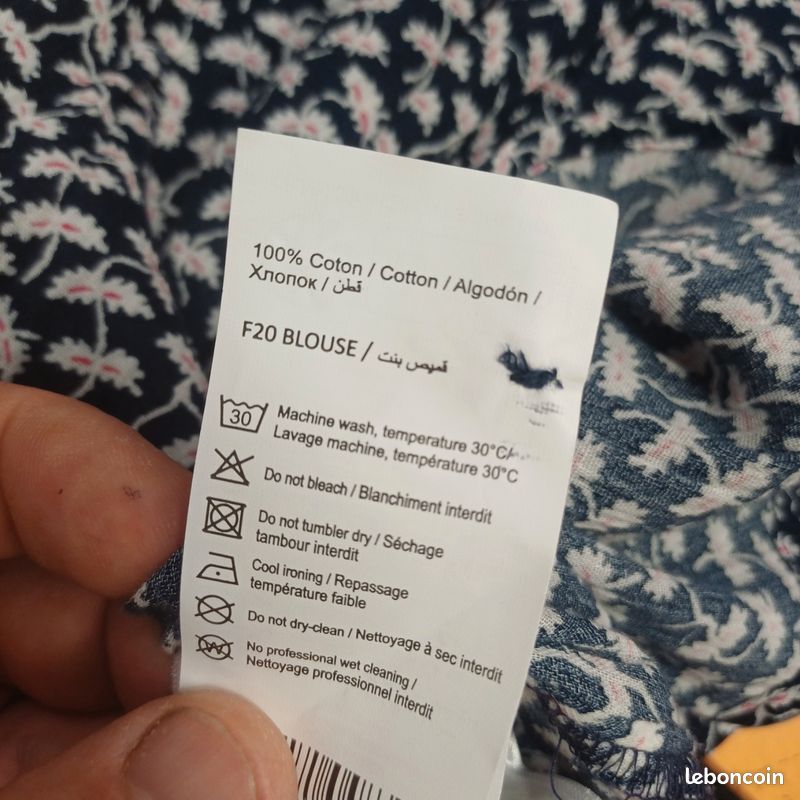 Blouse Légère coton à Motif camaieu S. 4298 (image 5)