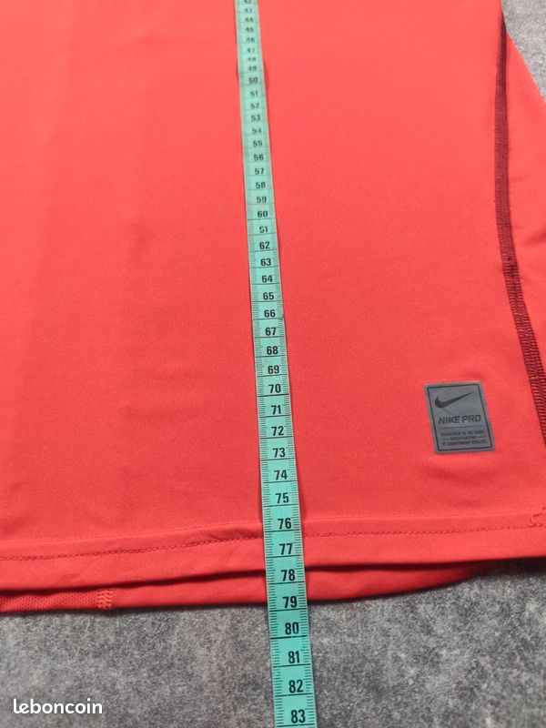 T-shirt Nike Pro Dri-FIT Fitted compression orange corail taille L - training / fitness - 049 (image 8)