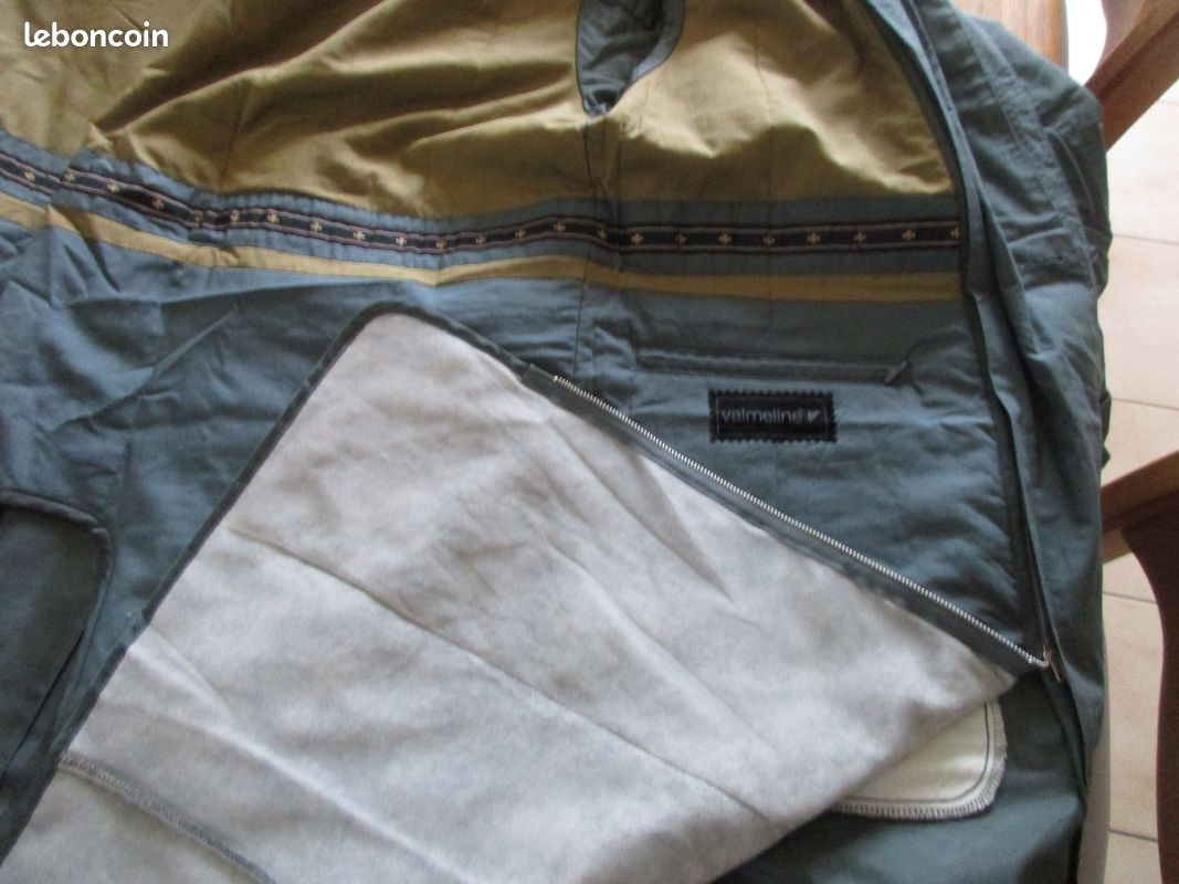 Long manteau trench Valmeline XXL kaki vintage (image 7)